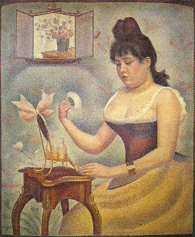 Georges Seurat Young Woman Powdering Herself china oil painting image